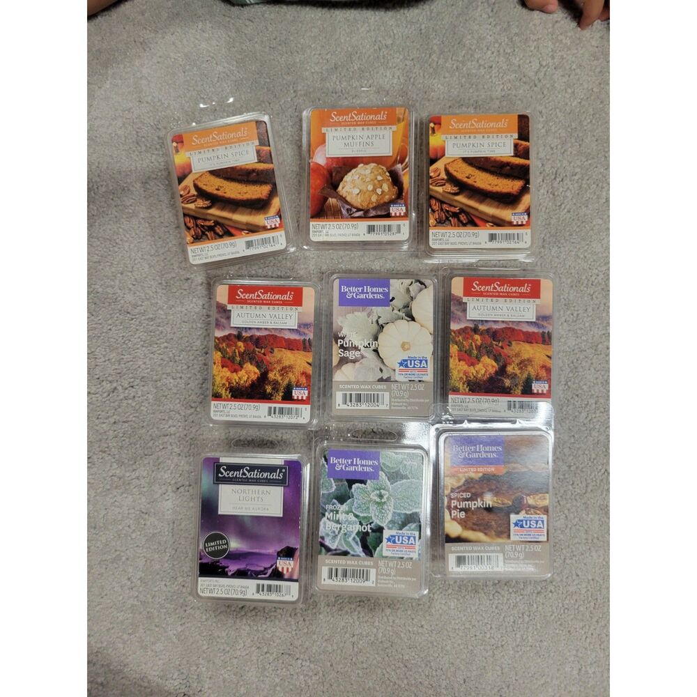 9 Assorted Scented Wax Cubes